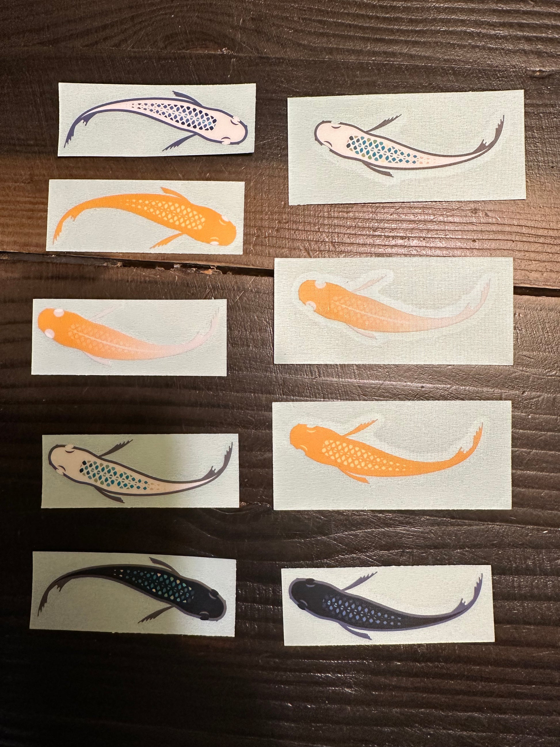 Medaka Japanese Rice Fish Transfer Decal Sticker- BARCK Aquatics