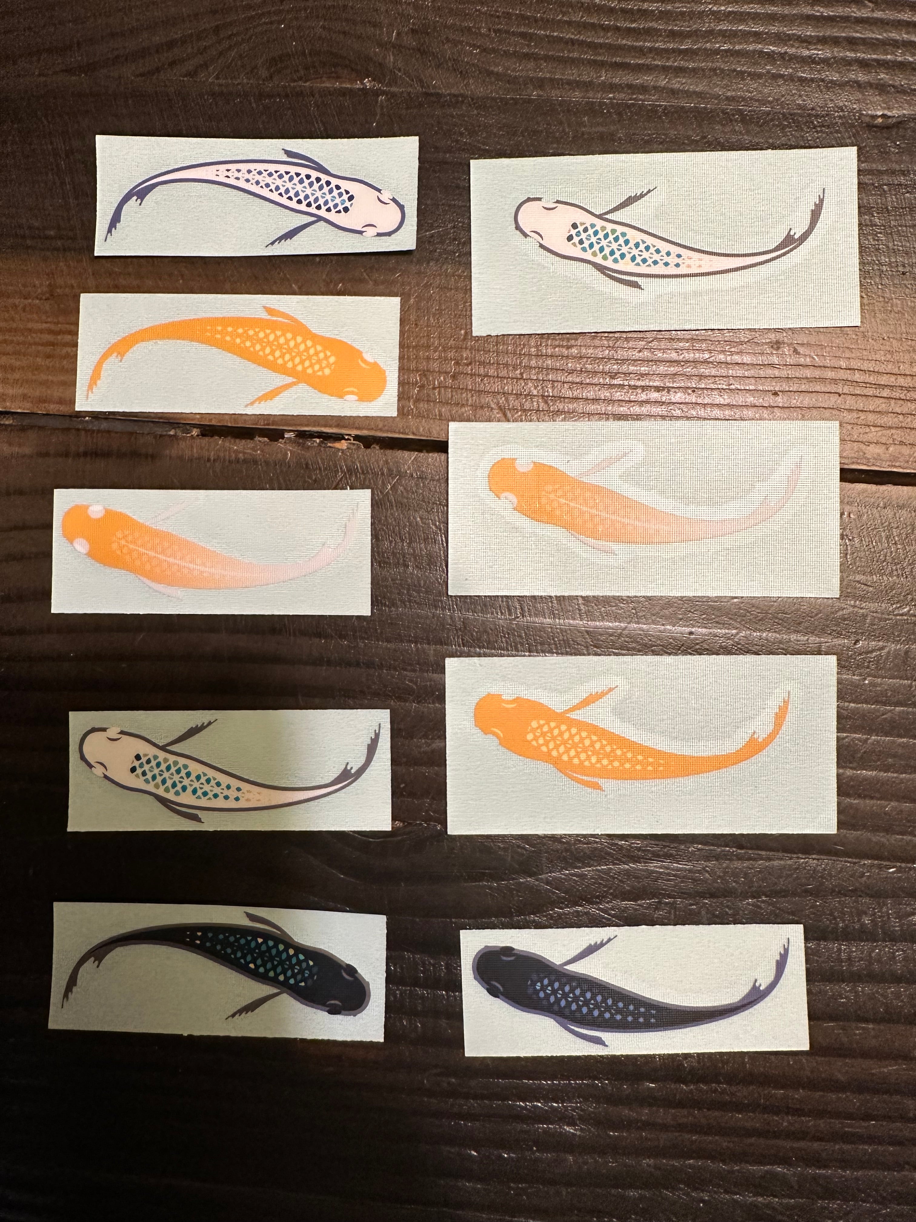 Medaka Japanese Rice Fish Transfer Decal Sticker- BARCK Aquatics