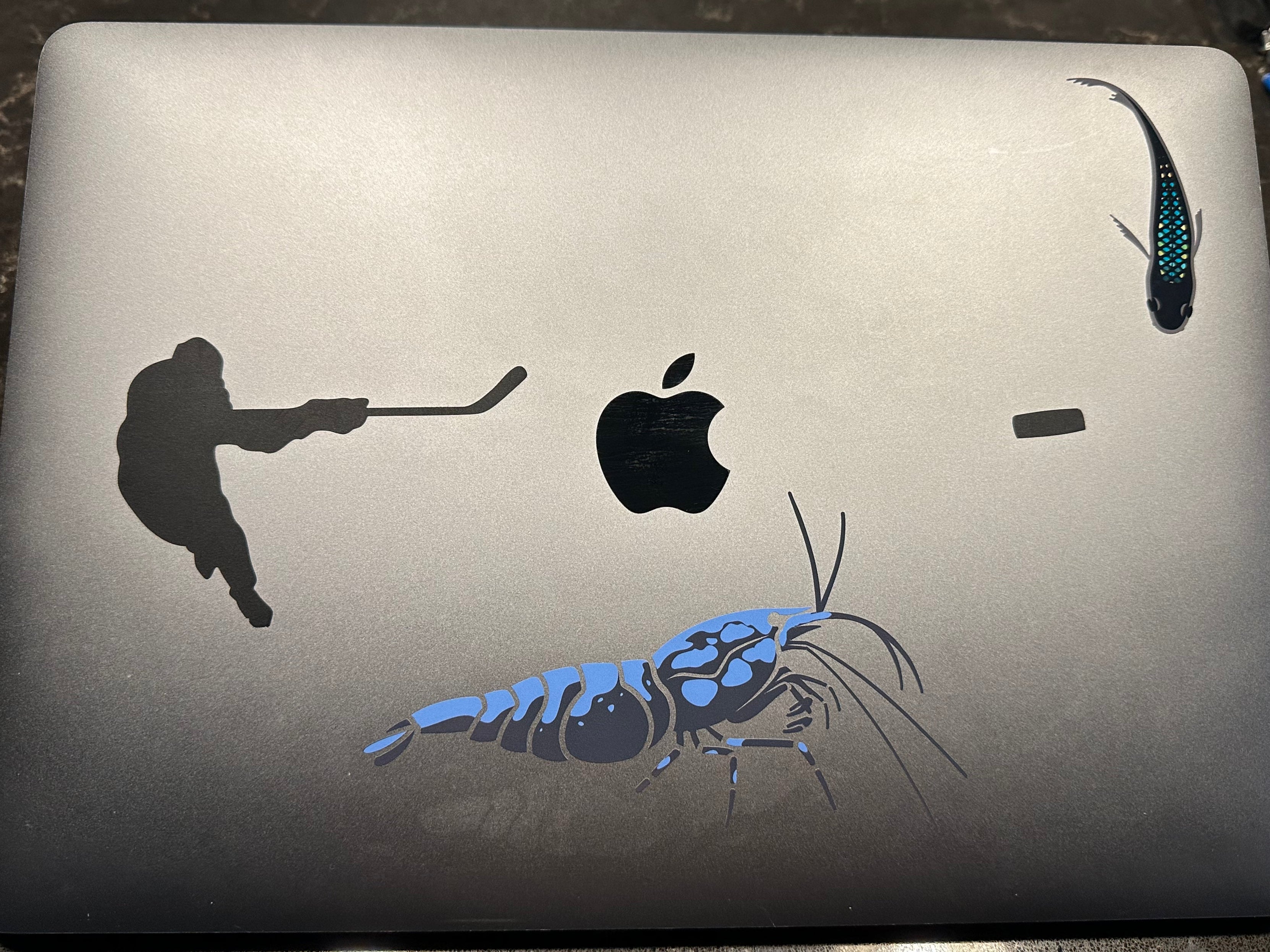 Shrimp Decal Sticker- BARCK Aquatics Neocaridina Caridina Cherry Shrimp